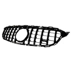 GT Grille GRL Look In Gloss Black (Camera Compatible) For Mercedes C205 W205 2015-2018 - Grilles