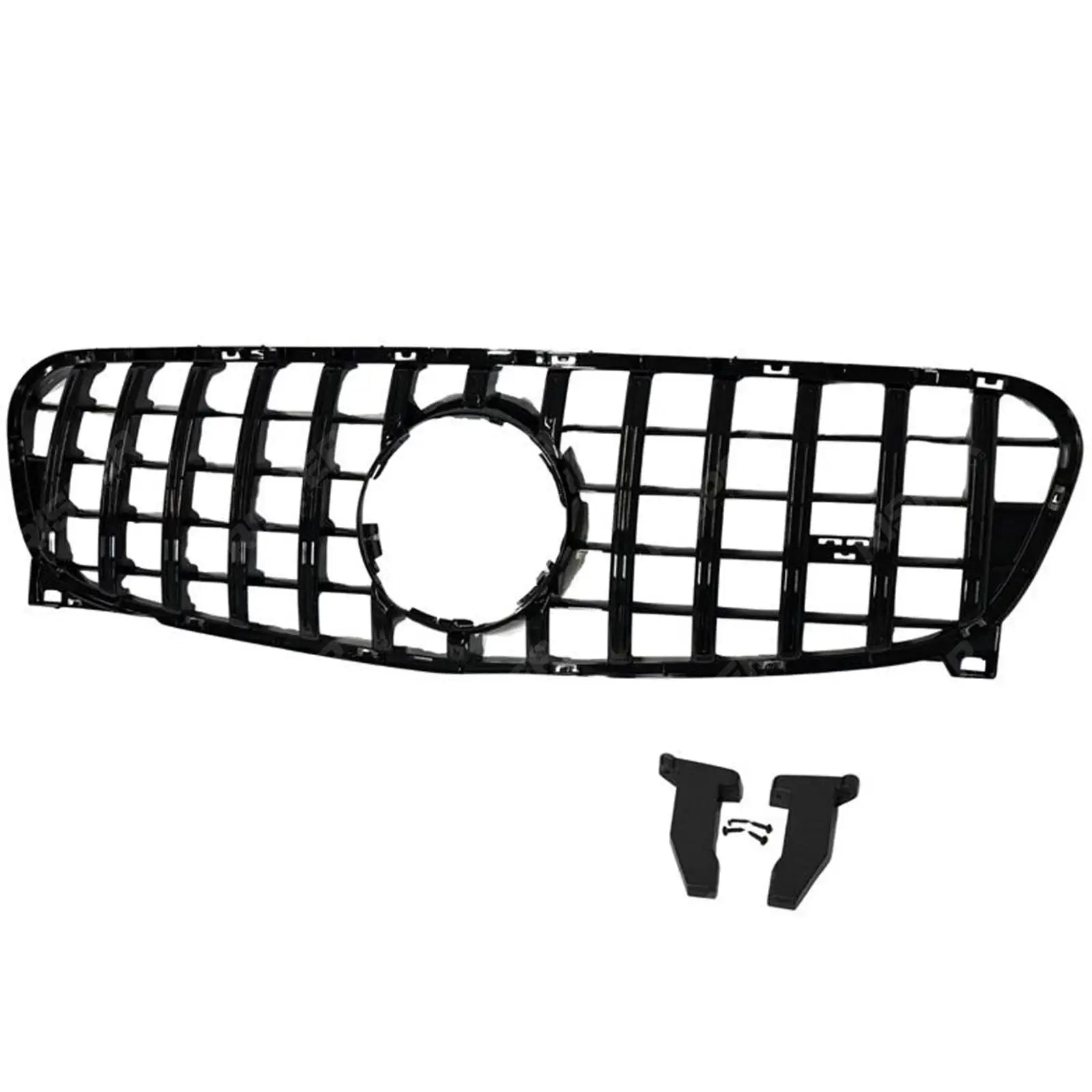 GT Style Grille In Gloss Black For Mercedes GLA W156 2014-2016 - Grilles