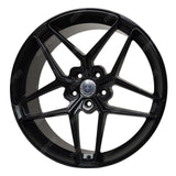 HRE 20 Inch - 5x114.3 Tesla Alloy Wheels Satin Black 20x8.5 Multi - Spoke