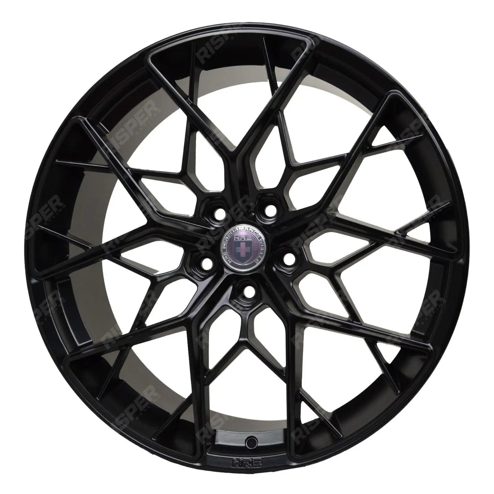 HRE 20 Inch - 5x114.3 Tesla Alloy Wheels Satin Black 20x8.5 Spider Spoke