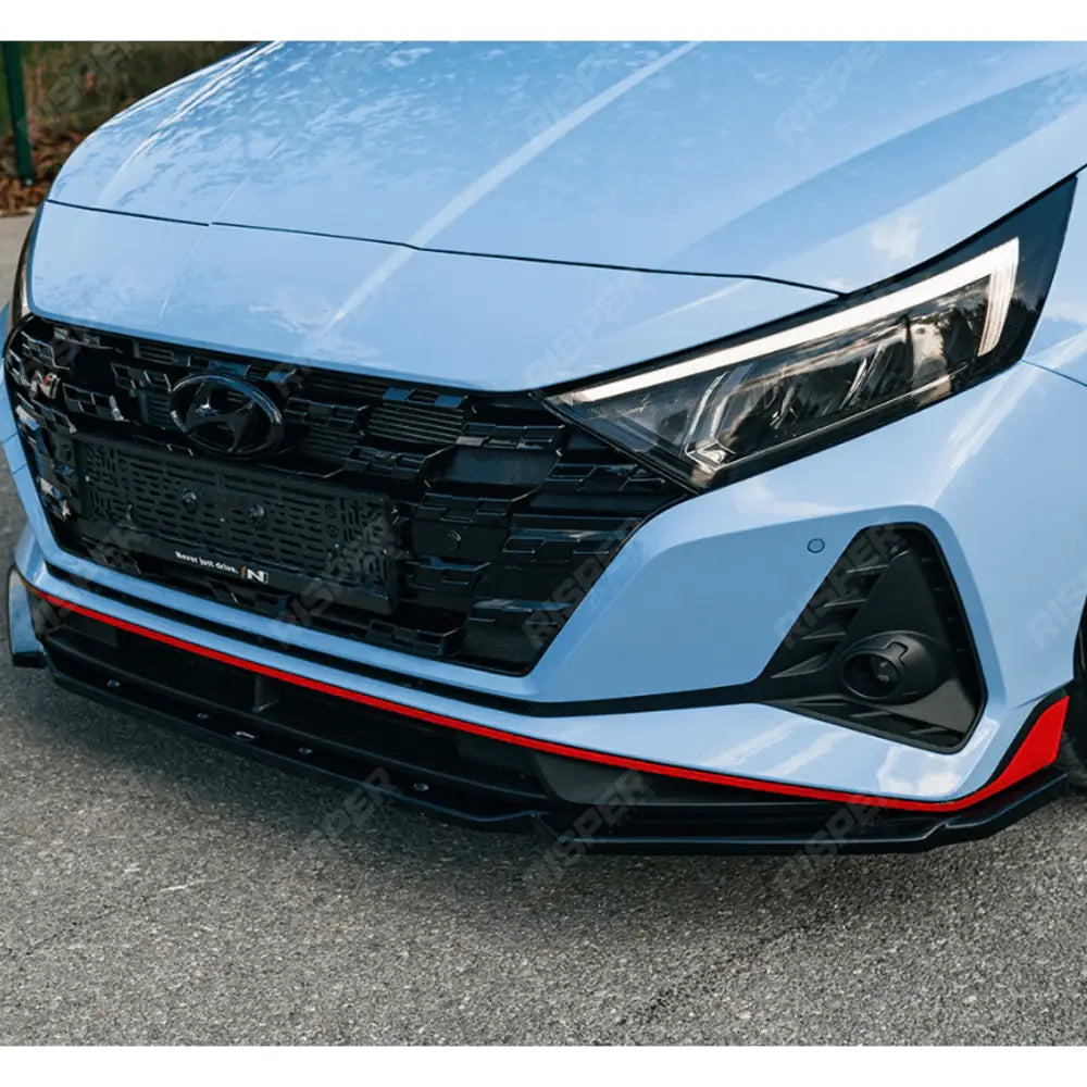 Hyundai I20 N Mk3 2020+ Front Splitter In Gloss Black