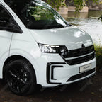 Volkswagen Transporter T7 2025 on Inner Canard Loops In Gloss Black Front Splitter