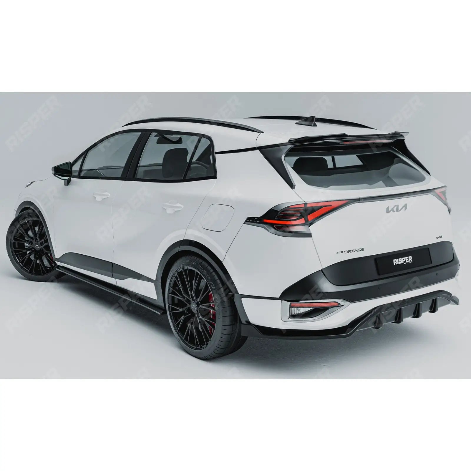 Kia Sportage MK5 GT Line 2021-2025 Rear Diffuser & Side Splitters Gloss Black Secondary image