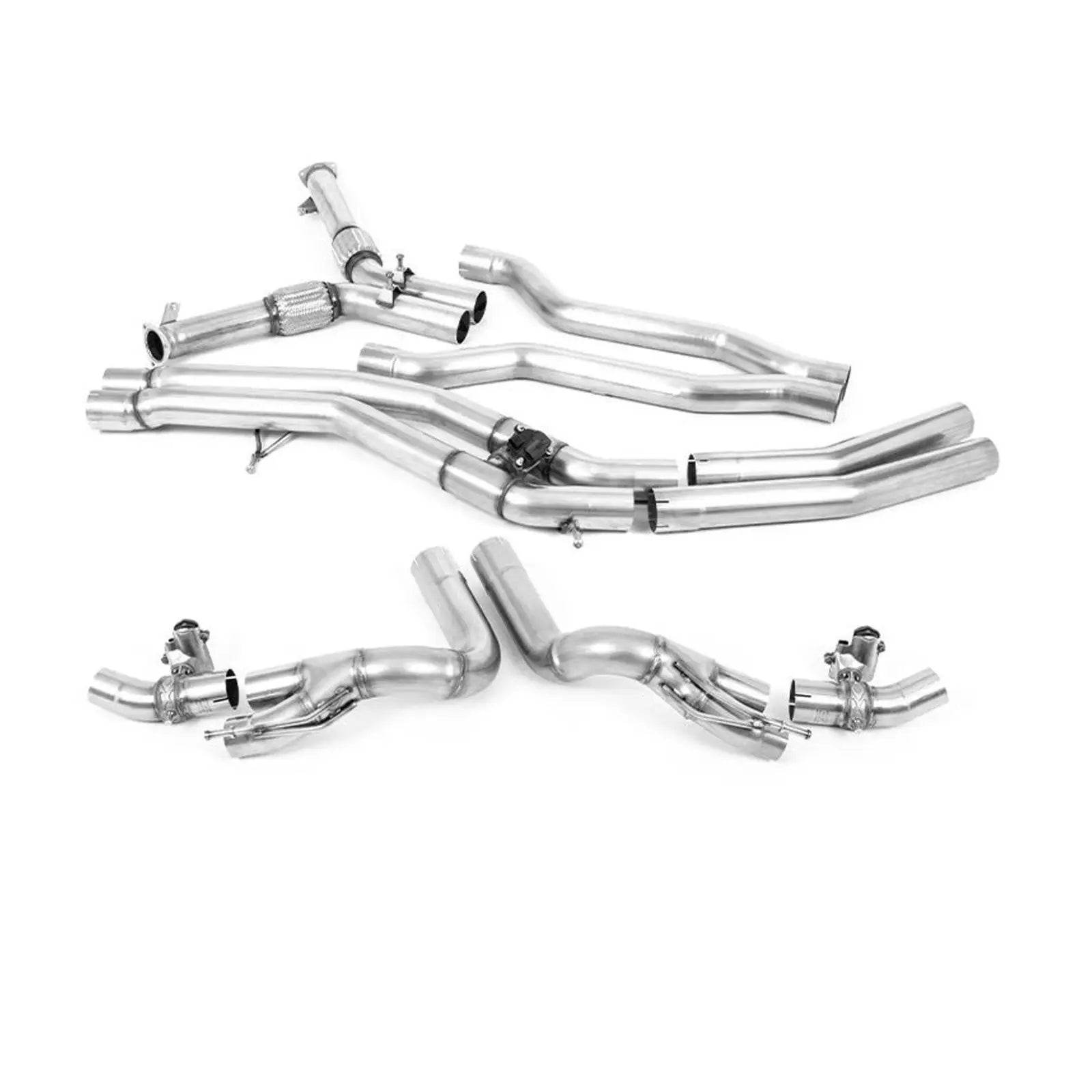 LAMBORGHINI URUS 2018+ 4.0 V8 650PS - MILLTEK SPORT OPF BACK EXHAUST SYSTEM WITH ACTIVE CENTRE (FOR OE TIPS) Main image