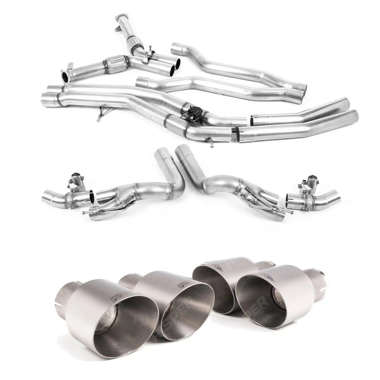 LAMBORGHINI URUS 2018+ 4.0 V8 650PS - MILLTEK SPORT OPF BACK EXHAUST SYSTEM WITH ACTIVE CENTRE Main image