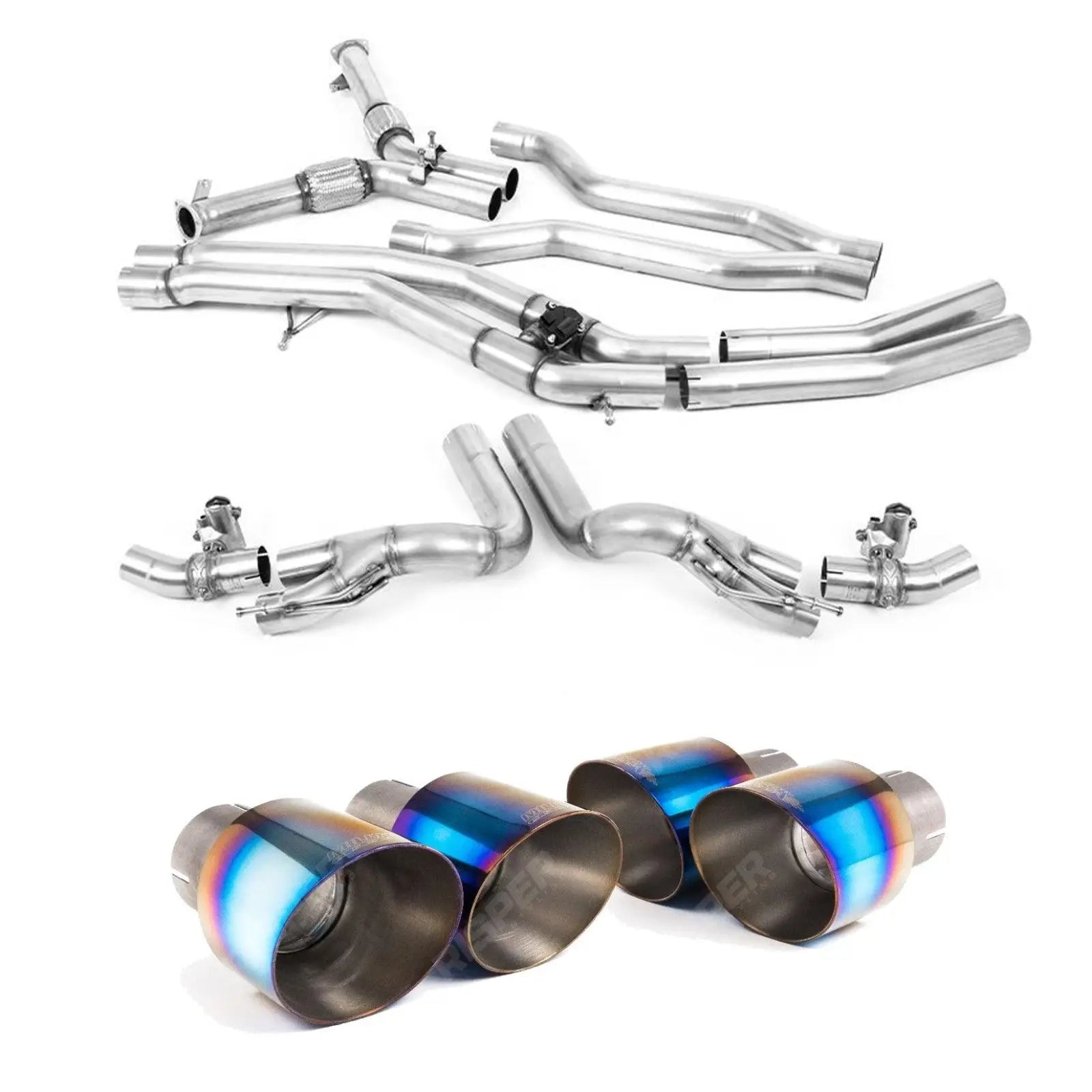 LAMBORGHINI URUS 2018+ 4.0 V8 650PS - MILLTEK SPORT OPF BACK EXHAUST SYSTEM WITH ACTIVE CENTRE