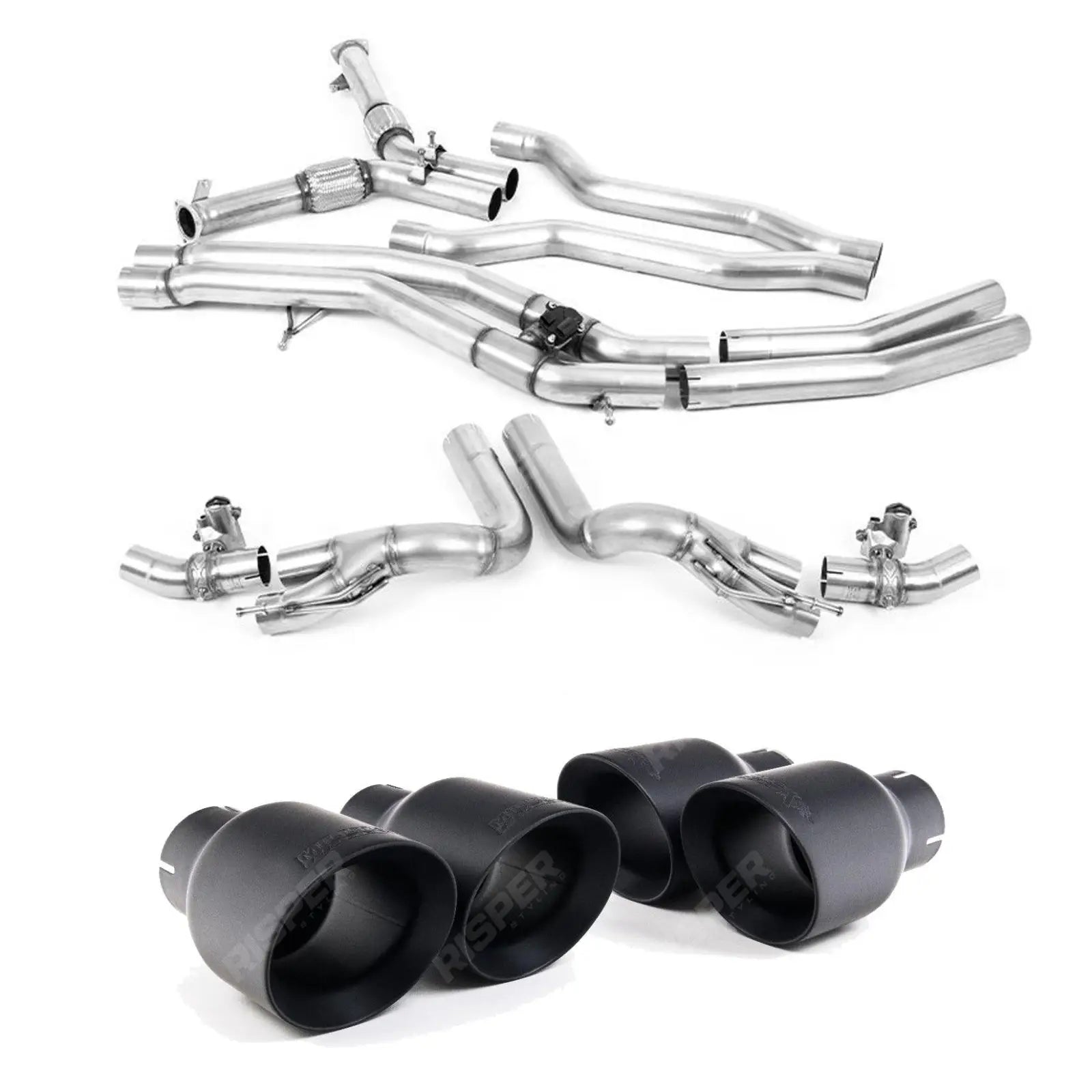 LAMBORGHINI URUS 2018+ 4.0 V8 650PS - MILLTEK SPORT OPF BACK EXHAUST SYSTEM WITH ACTIVE CENTRE