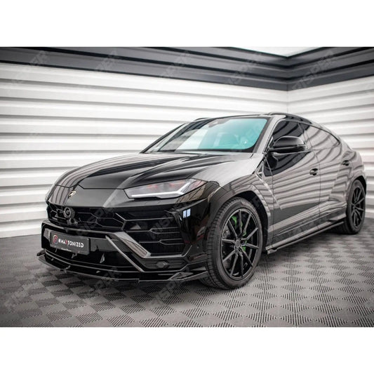 LAMBORGHINI URUS MK1 - MAXTON FRONT SPLITTER V1 - IN GLOSS BLACK