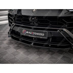 LAMBORGHINI URUS MK1 - MAXTON FRONT SPLITTER V1 - IN GLOSS BLACK