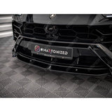 LAMBORGHINI URUS MK1 - MAXTON FRONT SPLITTER V1 - IN GLOSS BLACK