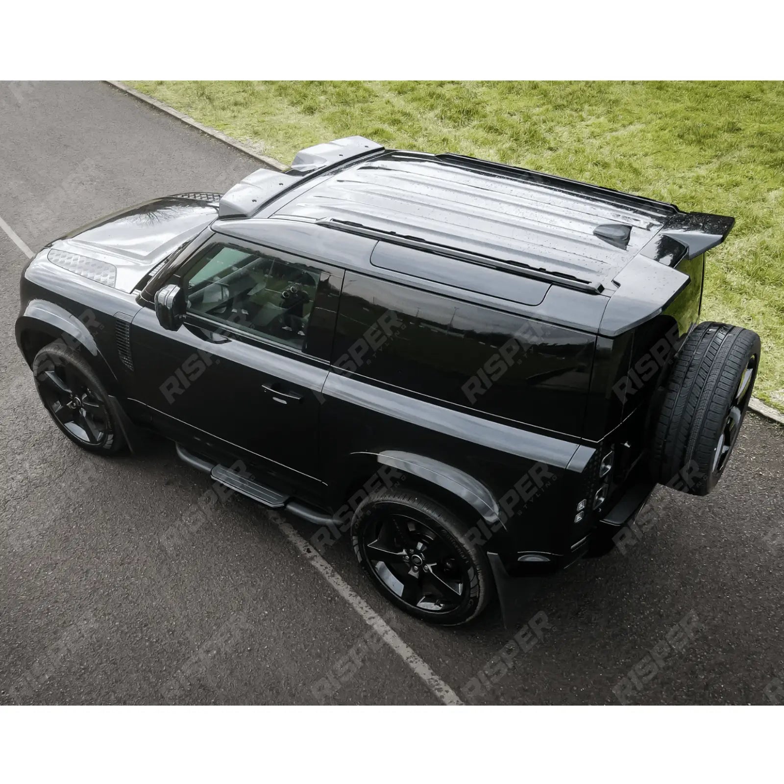 Land Rover Defender 90 L663 2020 On OE Style Gloss Black Roof Rails