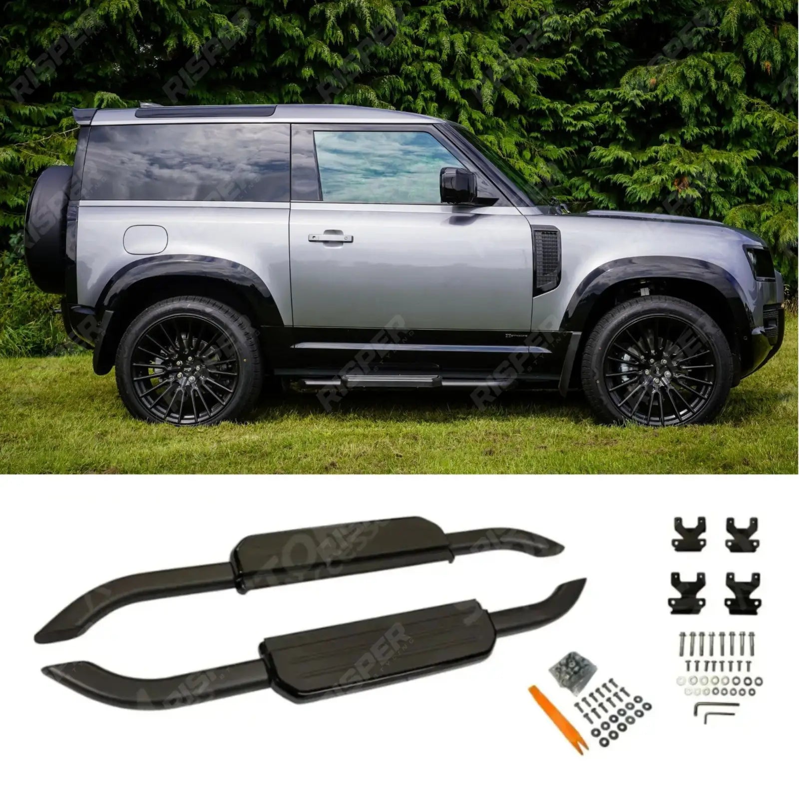 Land Rover Defender 90 L663 2020 On OE Style Running Boards - Side Steps Main image