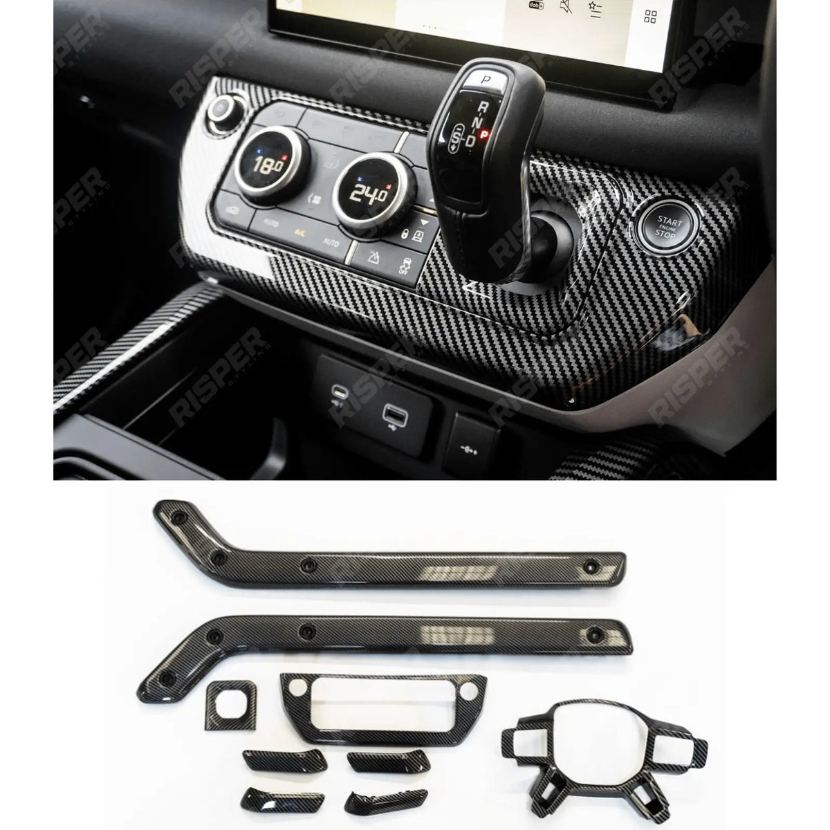 Land Rover Defender L663 2020 On Carbon Fiber Interior Trim Kit