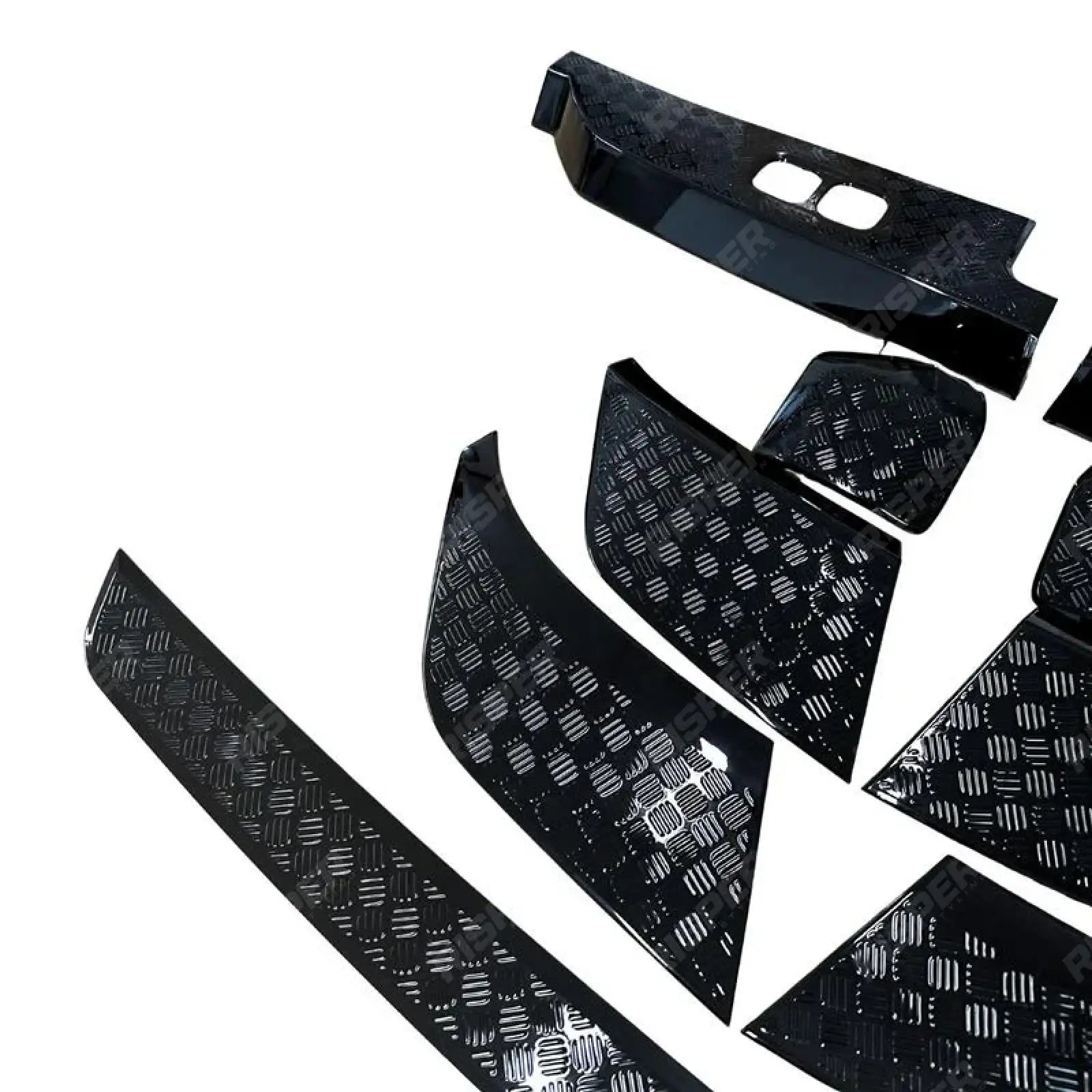Land Rover Defender L663 2020 On Anti-Scratch Protective Trim Set - In Gloss Black Body Trims
