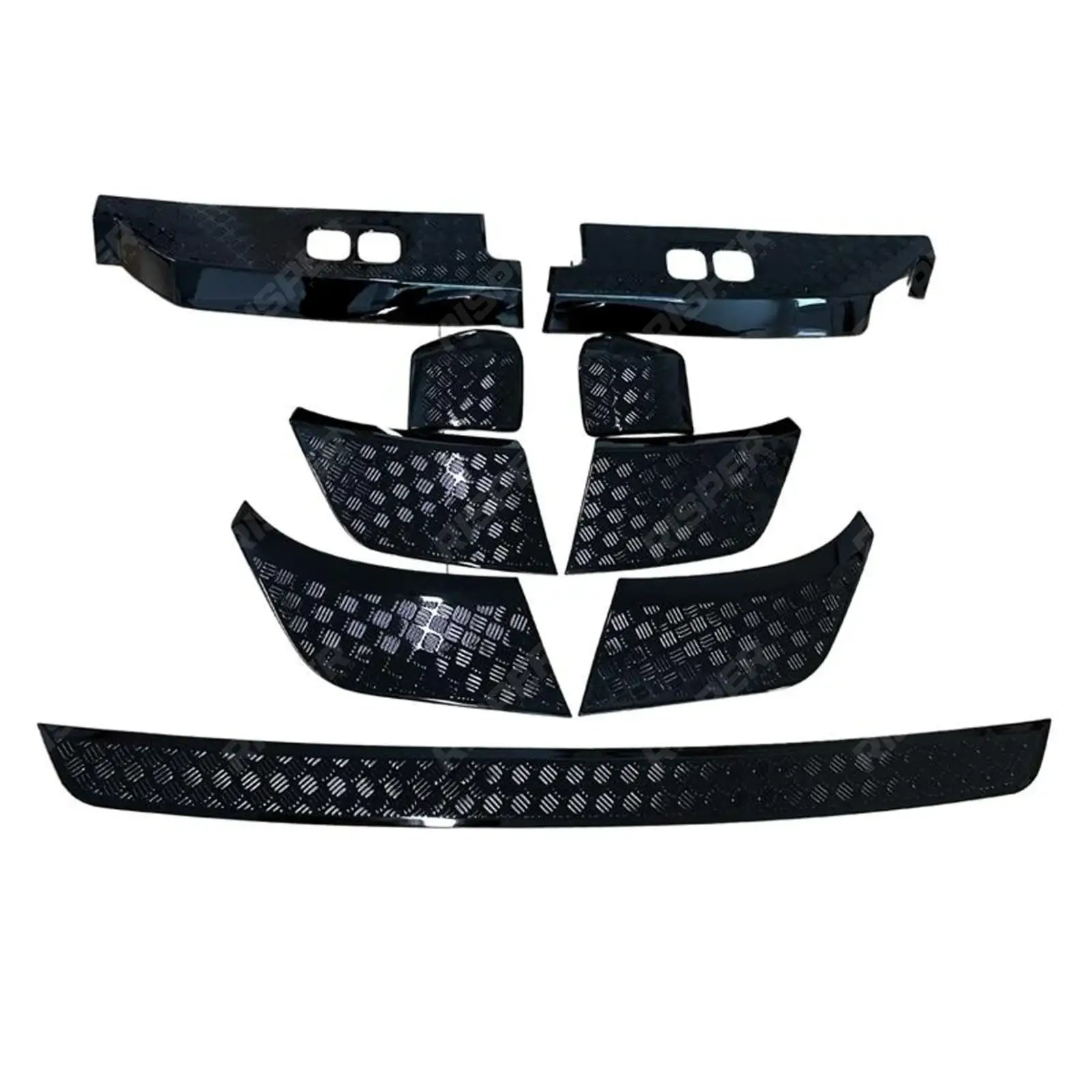 Land Rover Defender L663 2020 On Anti-Scratch Protective Trim Set - In Gloss Black Body Trims Main image