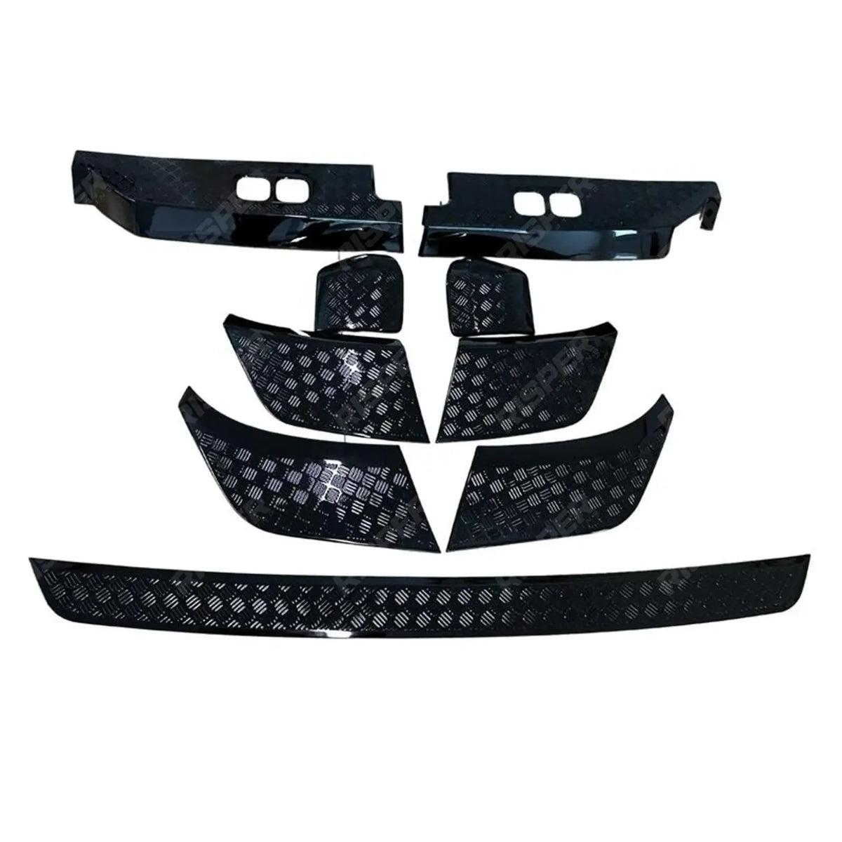 Land Rover Defender L663 2020 On Anti-Scratch Protective Trim Set - In Gloss Black Body Trims