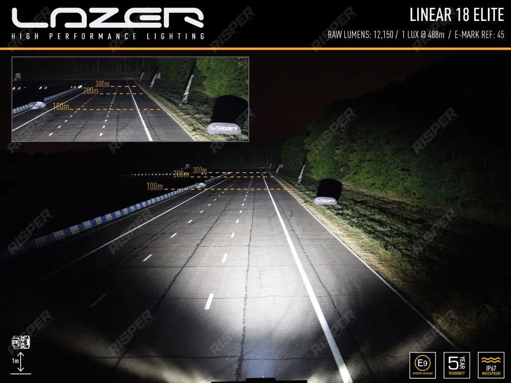 Land Rover Defender L663 2020 On – Lazer Grill Light Kit – L18 Elite with Low Beam Assist