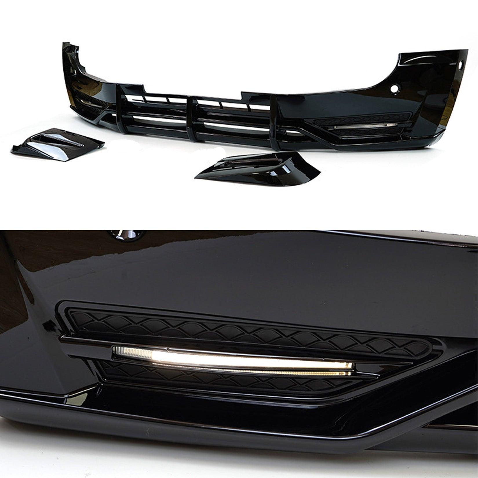 LAND ROVER DEFENDER L663 90 & 110 2020 ON – FRONT BUMPER SPLITTER IN GLOSS BLACK - RisperStyling