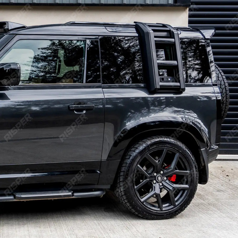 Land Rover Defender L663 90/110/130 2020 On OEM Style Side Roof Ladder - Gloss Black