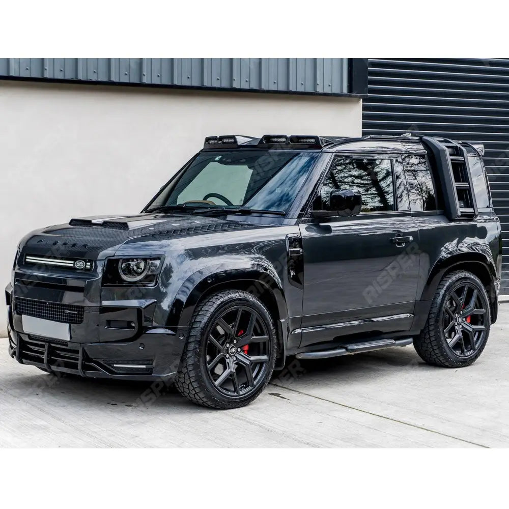 Land Rover Defender L663 90/110/130 2020 On OEM Style Side Roof Ladder - Gloss Black