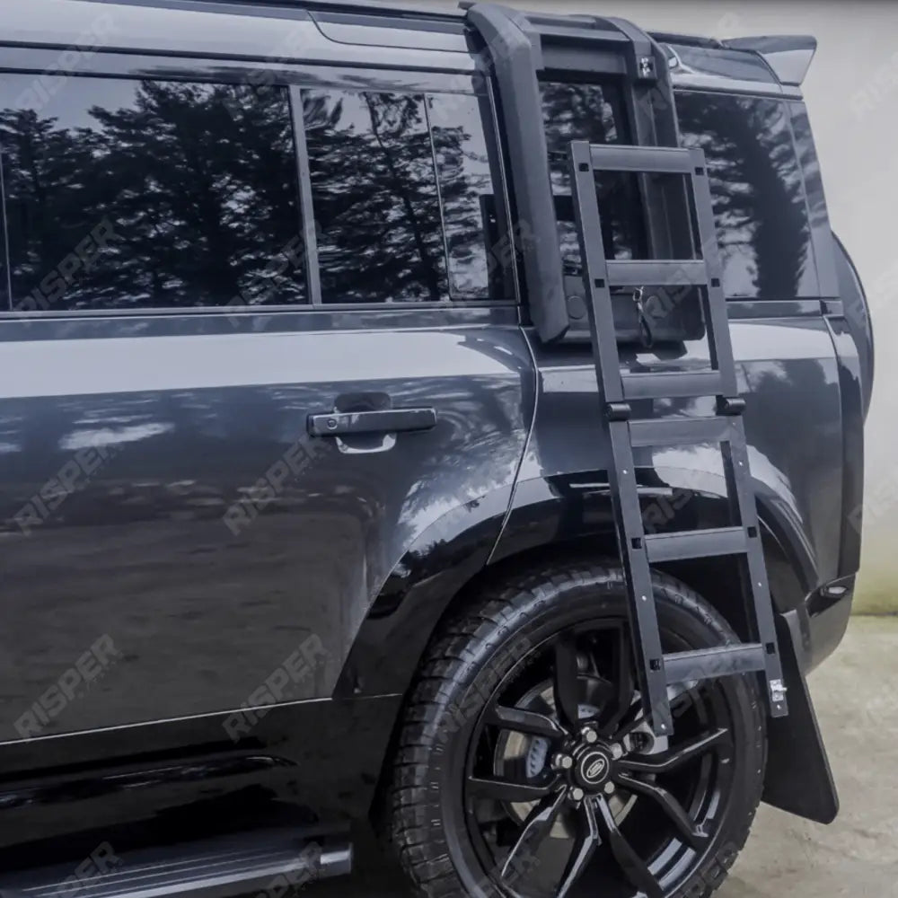 Land Rover Defender L663 90/110/130 2020 On OEM Style Side Roof Ladder - Gloss Black