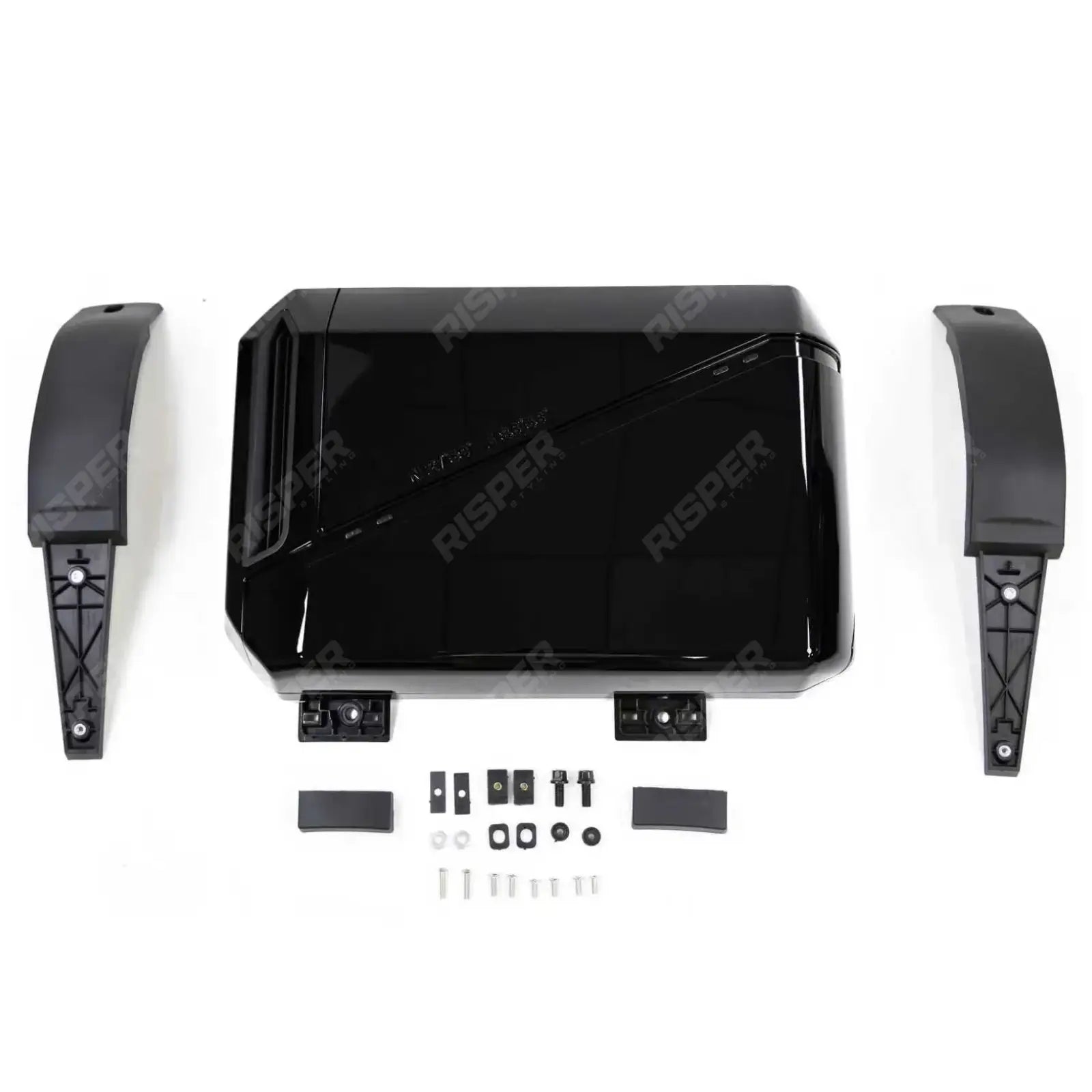 Land Rover Defender L663 90/110/130 2020 On OEM Style Side Storage Box - in Gloss Black Body Trims Main image