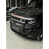 Land Rover Defender L663 90 / 110 / 130 2020 Onward – Front Bumper Splitter in Gloss Black Bumper Splitter