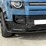 Land Rover Defender L663 90 / 110 / 130 2020 Onward – Front Bumper Splitter in Gloss Black Bumper Splitter