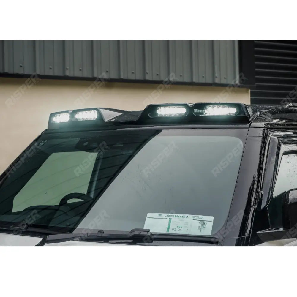 Land Rover Defender L663 90/110/130 2020+ Roof Light Pod V2 In Gloss Black