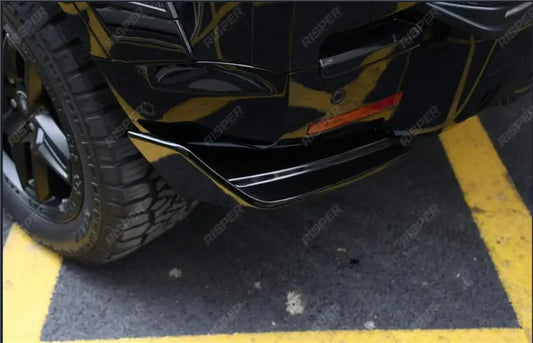 Land Rover Defender L663 Rear End Pieces In Gloss Black Body Trims