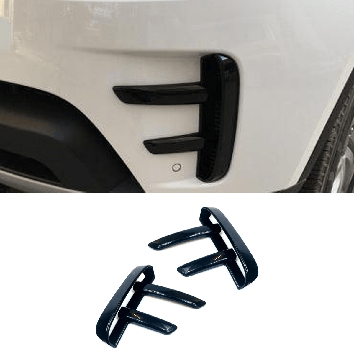 Land Rover Discovery 5 2017 - 2019 – Dynamic Lower Bumper Vent Covers – Black
