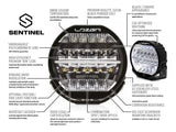 Lazer Lamps 9" Sentinel STD - LED Spot Light