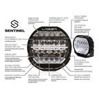 Lazer Lamps 9" Sentinel STD - LED Spot Light