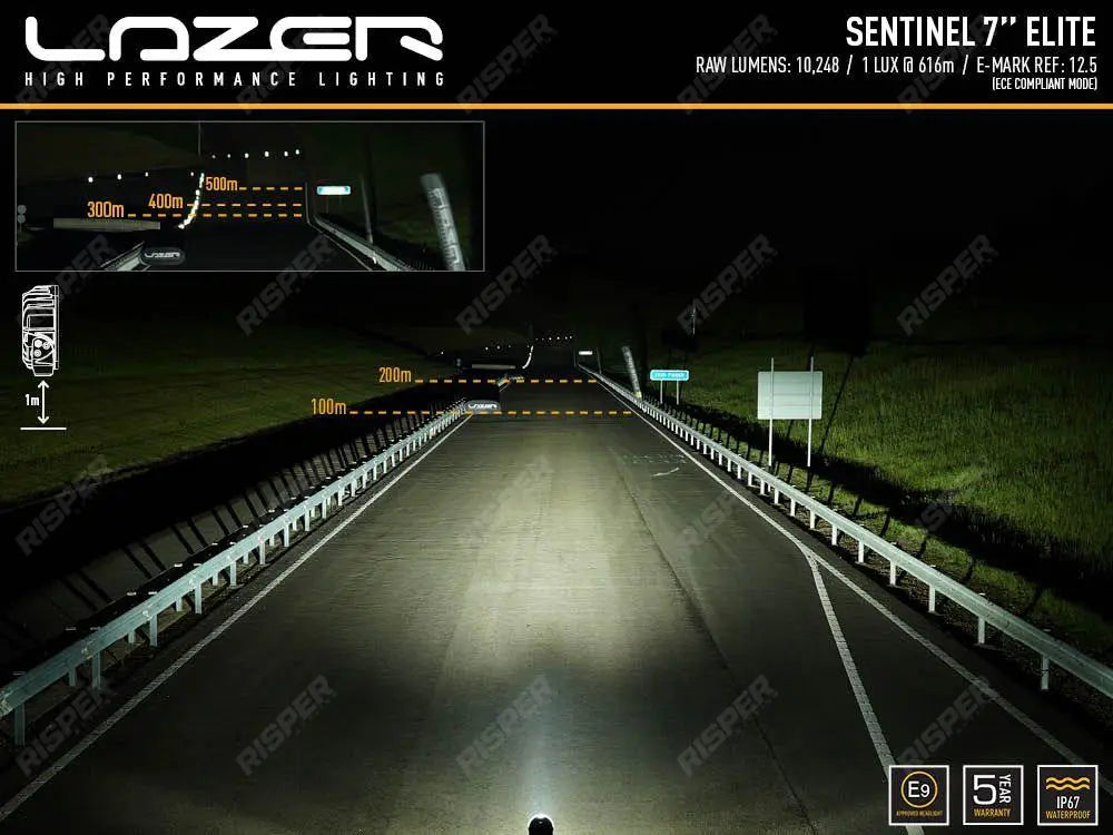 Lazer Lamps Sentinel 7" Elite - LED Spot Light