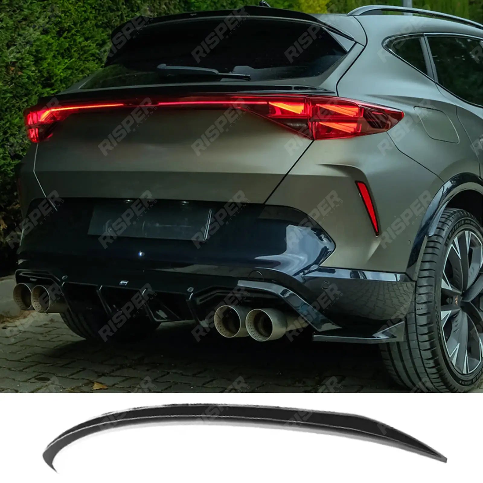Cupra Formentor MK1 2020 On Lower Spoiler In Gloss Black Spoiler Main image