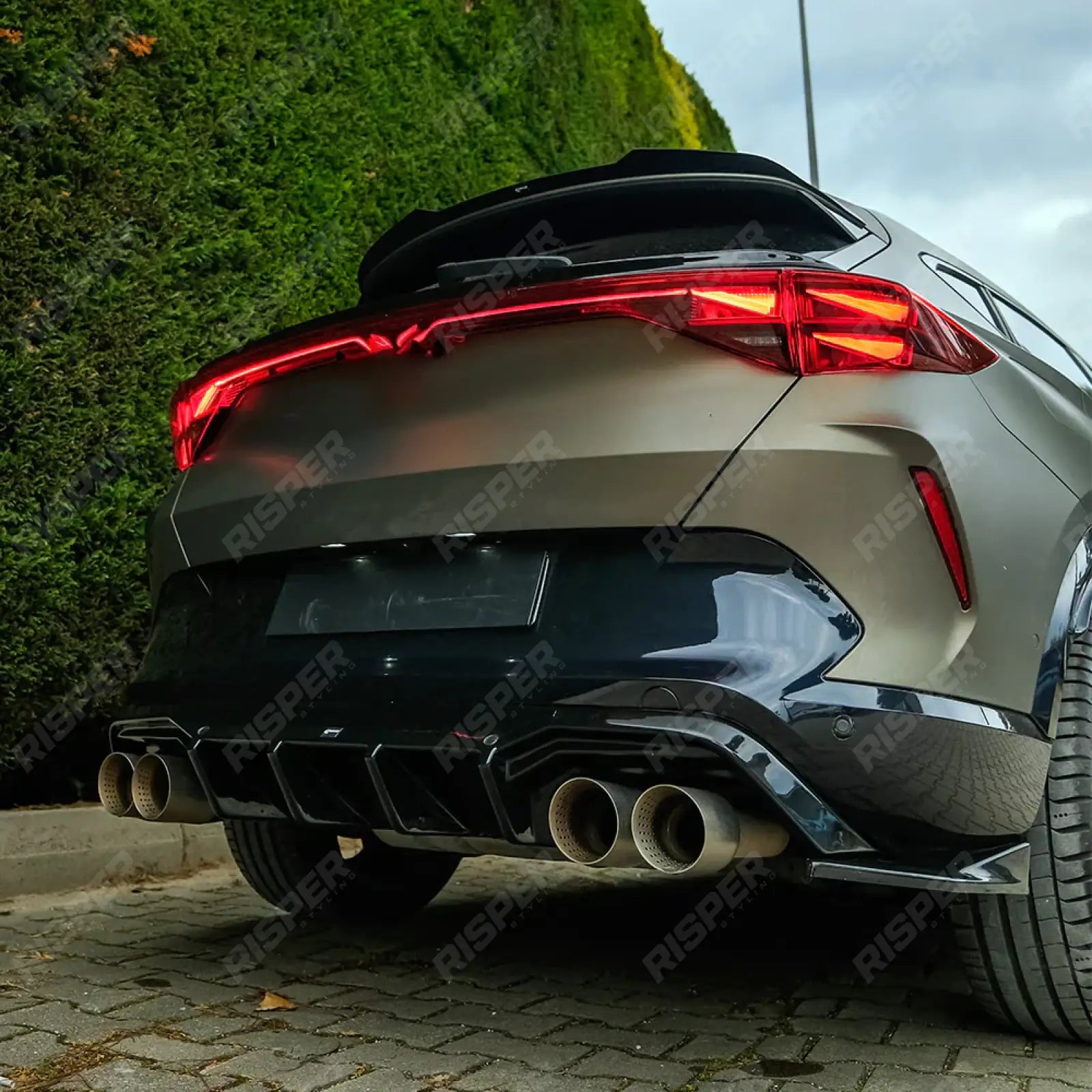 Cupra Formentor MK1 2020 On Lower Spoiler In Gloss Black Spoiler