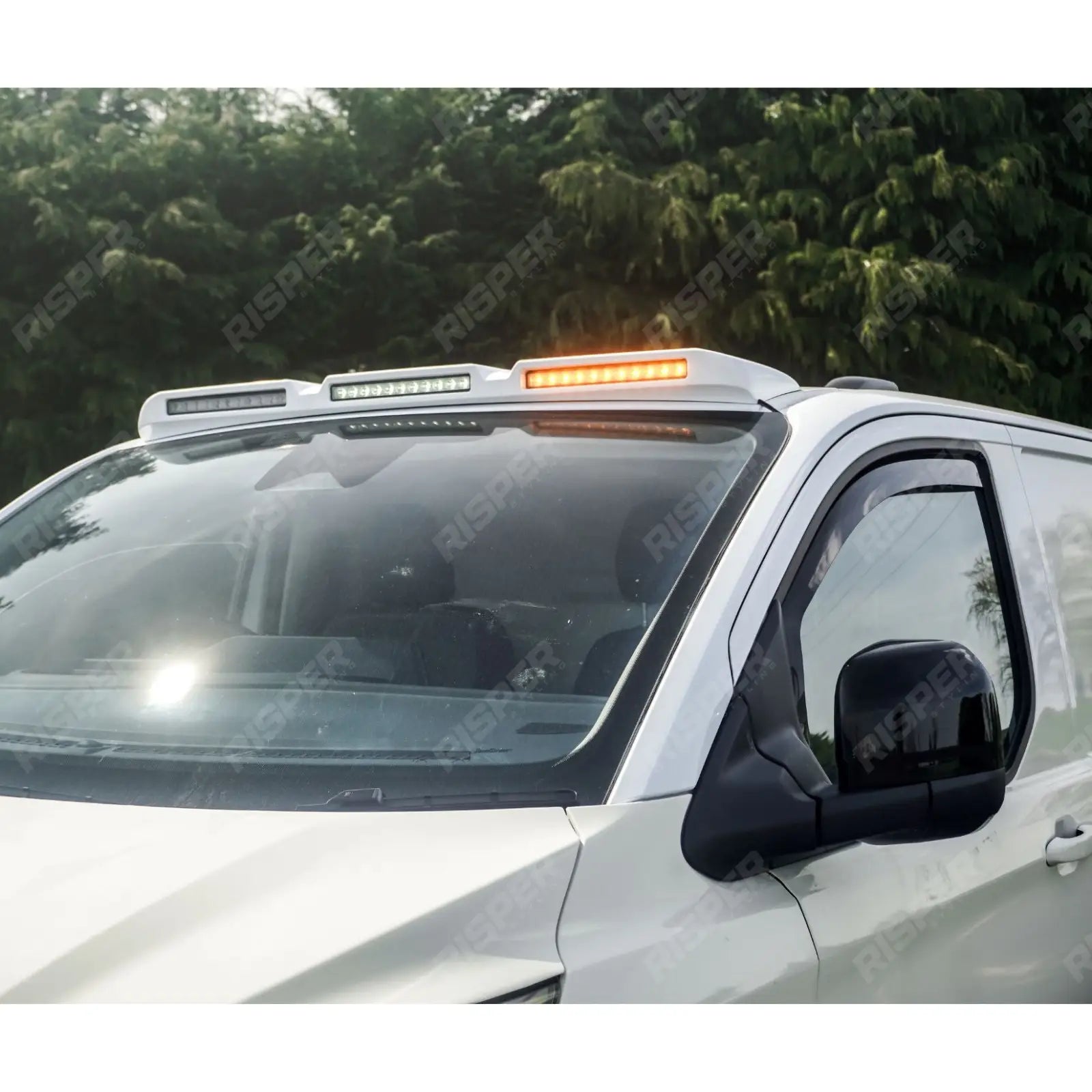 Ford Transit Custom MK2 2024 on Luminex Roof Light Pod With Amber Strobe Colour Coded Lights