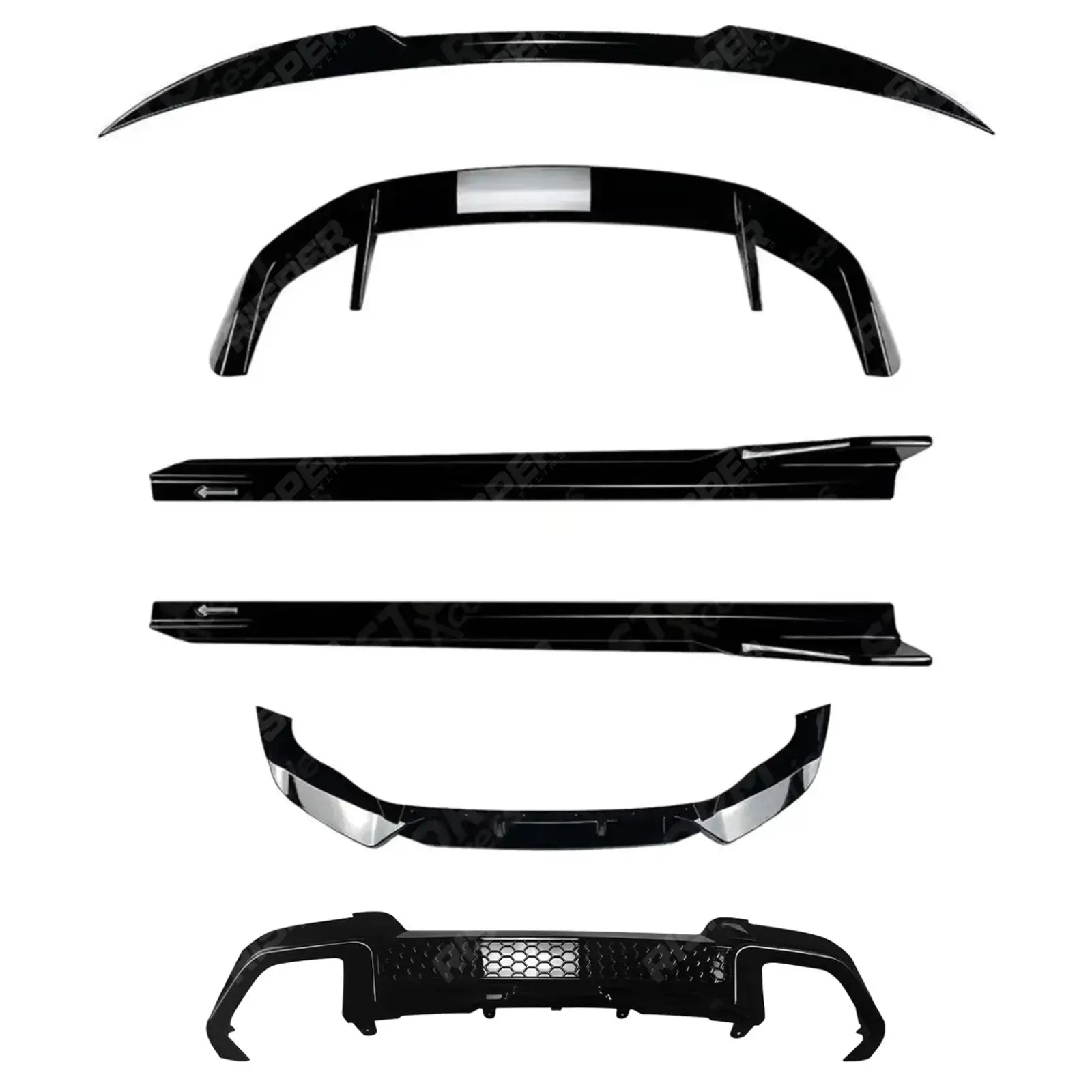 M Sport Aero Kit in Gloss Black For BMW X3 G01 LCI 2022-2024 - Aero Kit Main image