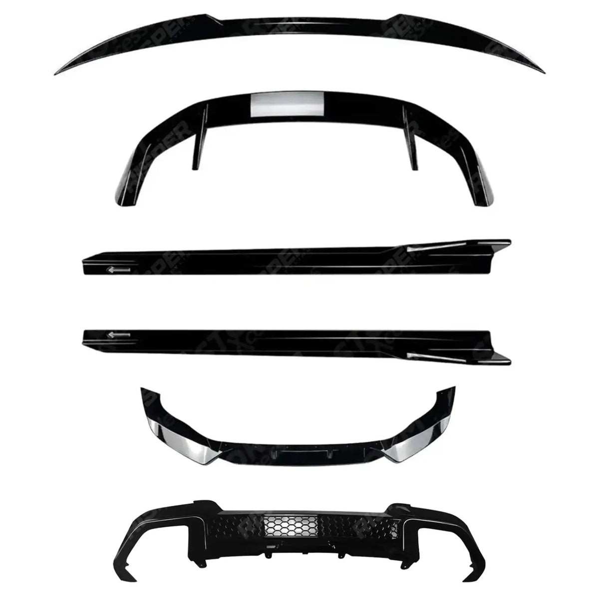 M Sport Aero Kit in Gloss Black For BMW X3 G01 LCI 2022-2024 - Aero Kit