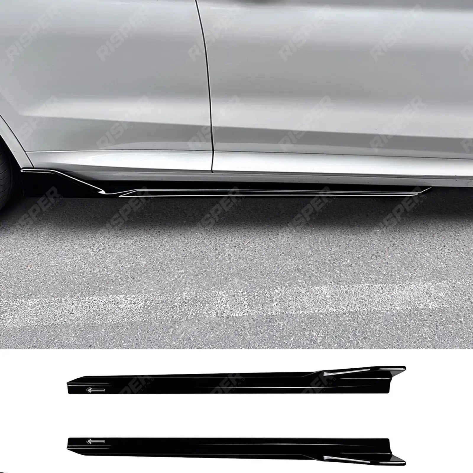 M Sport Side Skirts in Gloss Black For BMW X3 G01 LCI 2022-2024 - Side Skirt Splitters