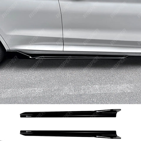 M Sport Side Skirts in Gloss Black For BMW X3 G01 LCI 2022-2024 - Side Skirt Splitters