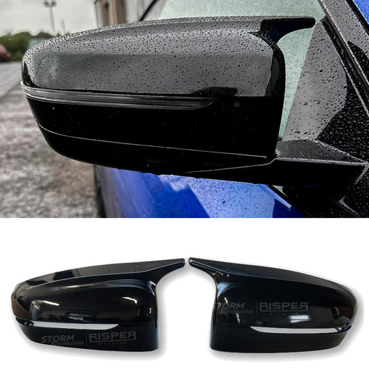 M Style Mirror Covers in Gloss Black for BMW G Series GXX