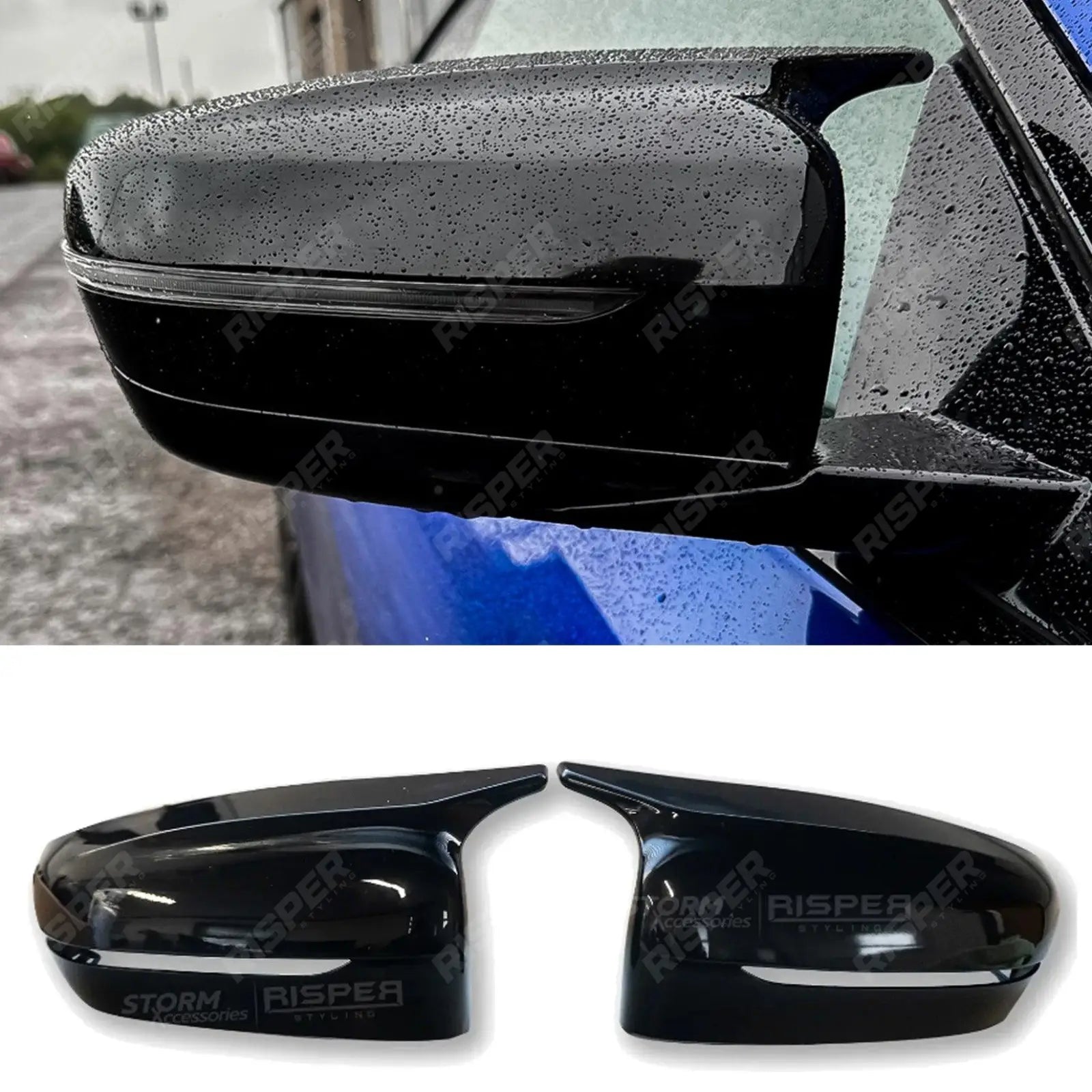 M Style Mirror Covers in Gloss Black for BMW G Series GXX Main image