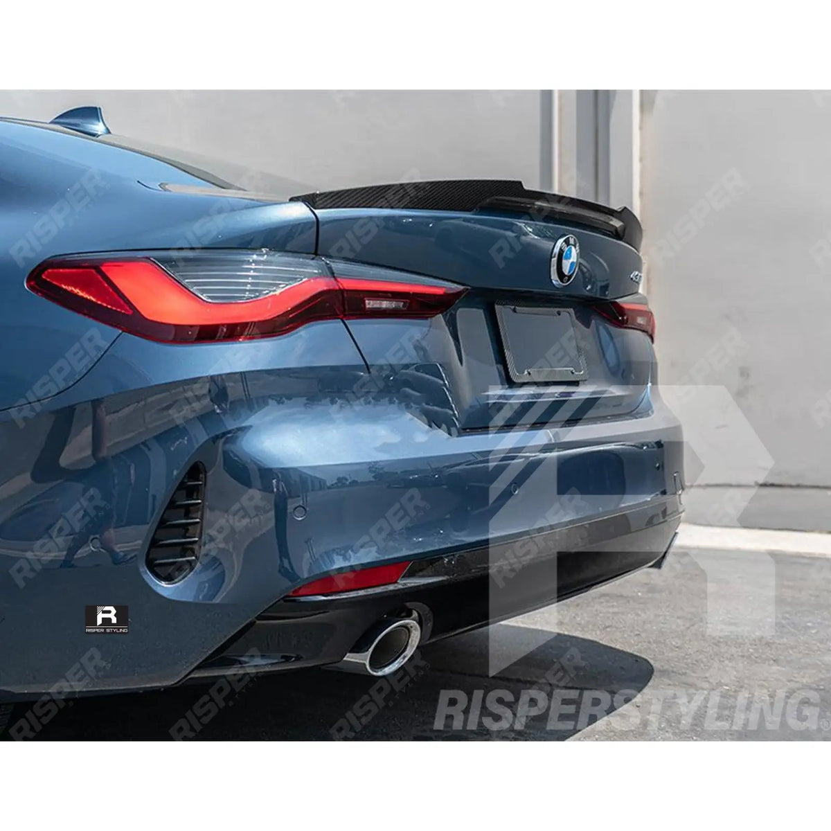 BMW 4 Series G22 2 - Door G82 M4 - Gloss Black M4 Style Rear Boot Spoiler Main image