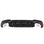 BMW 5 Series M Sport G30 G31 (pre LCI 2017 - 2020) M5 Look Rear Diffuser - Quad Exit Gloss Black