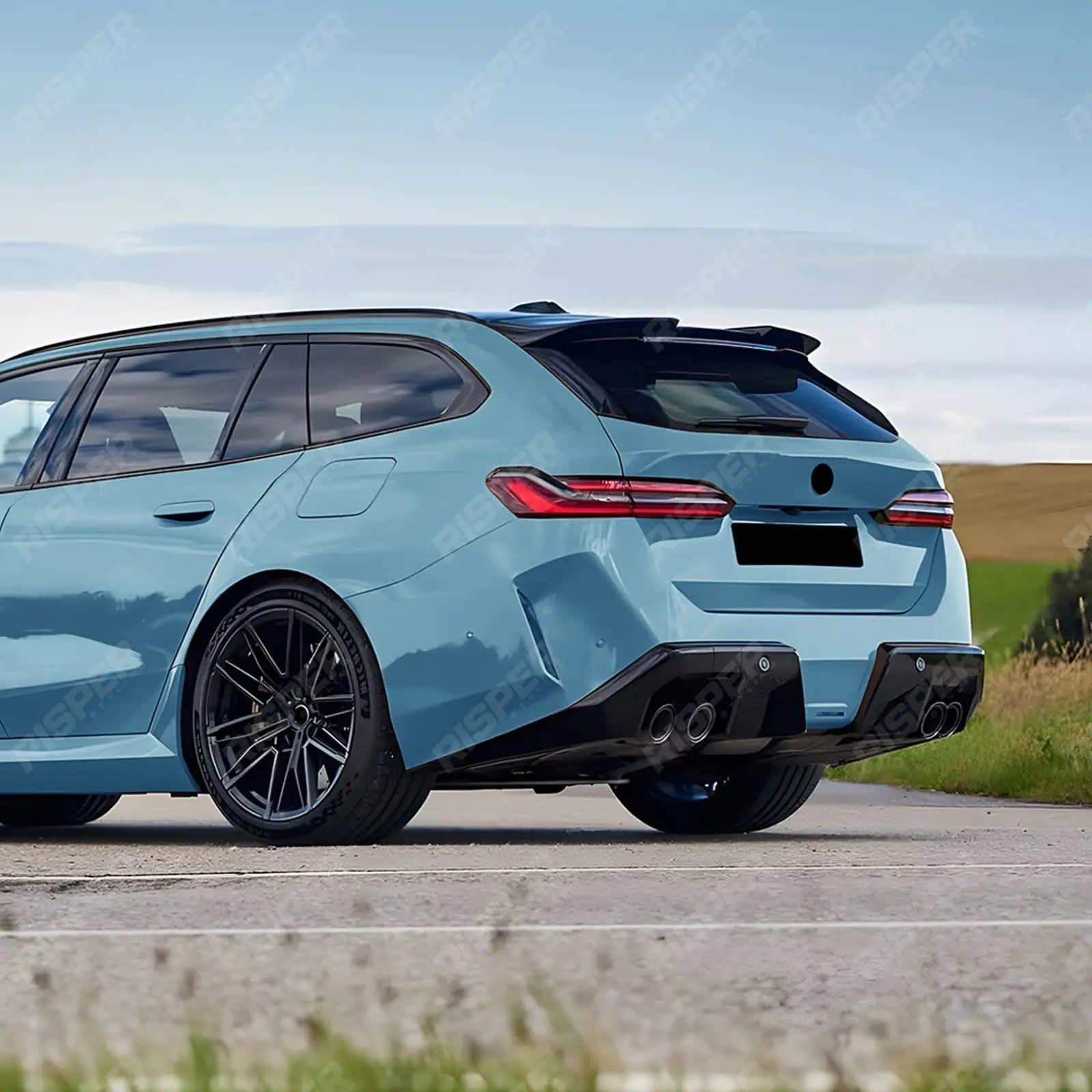 M5 Style Roof Spoiler in Gloss Black For BMW 5 Series G61 2024 on - Rear Spoilers