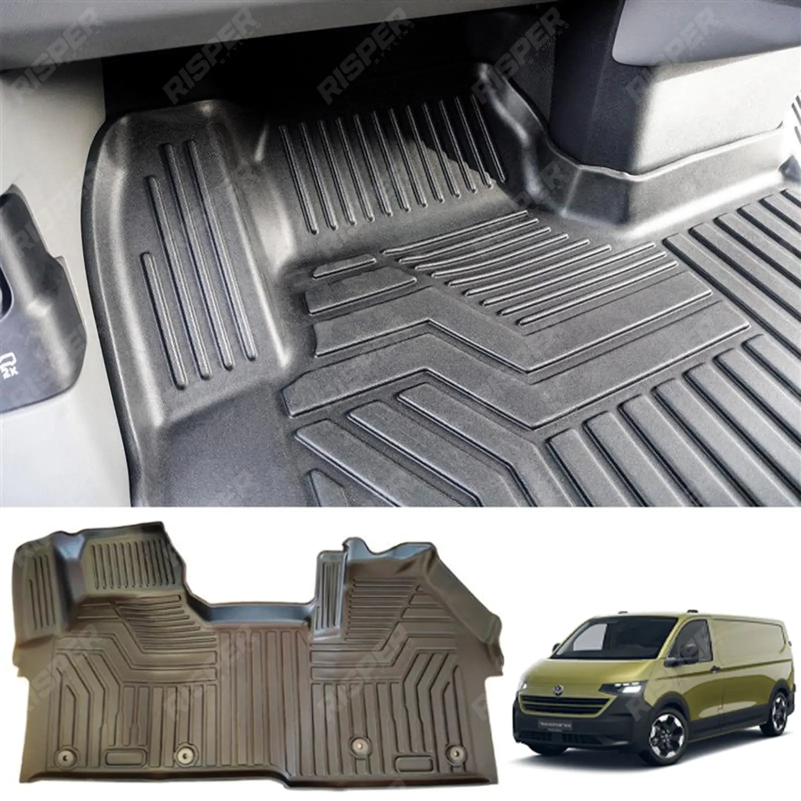 Volkswagen Transporter T7 2024 On Manual Version Tailored Mudblock Front Mat Floor Mats Main image