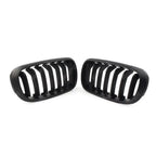 Bmw X5 F15 2013-2018 - Matte Black Front Grill - Solid Slat Grilles