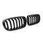 Bmw X5 F15 2013-2018 - Matte Black Front Grill - Solid Slat Grilles