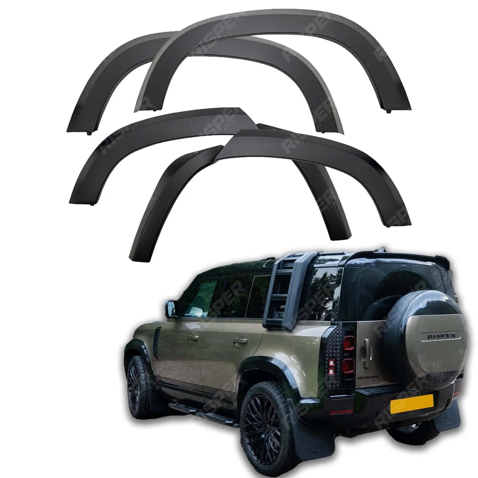 Land Rover Defender 110 2020 On - Matte Black Wheel Arch Kit Main image